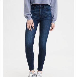 AEO Dark Blue Super Stretch Jeans